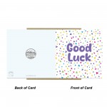Good Luck Card with Envelope Exam New Job Driving Test Good Luck