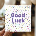 Good Luck Card with Envelope Exam New Job Driving Test Good Luck