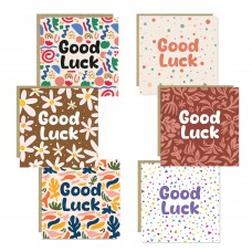Good Luck Cards Pack of 6 with Envelopes Exam New Job Driving 