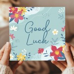 Good Luck Card For Men Women Floral Good Luck Card New Job Good Luck Card For Men Women Floral Good Luck Card New Job