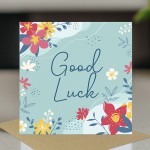 Good Luck Card For Men Women Floral Good Luck Card New Job Good Luck Card For Men Women Floral Good Luck Card New Job