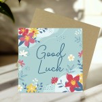 Good Luck Card For Men Women Floral Good Luck Card New Job Good Luck Card For Men Women Floral Good Luck Card New Job
