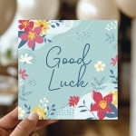 Good Luck Card For Men Women Floral Good Luck Card New Job Good Luck Card For Men Women Floral Good Luck Card New Job