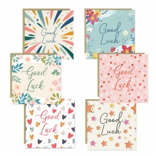Good Luck Cards pack of 6 With Envelopes Exam Results GCSEs