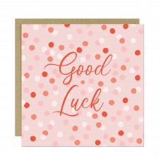 Good Luck Card Moving Leaving New Job Card for Him Her Polka Dot