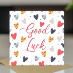 Good Luck Card Moving Leaving New Job Card for Her Love Hearts Good Luck Card Moving Leaving New Job Card for Her Love Hearts