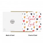 Good Luck Card Moving Leaving New Job Card for Her Love Hearts Good Luck Card Moving Leaving New Job Card for Her Love Hearts