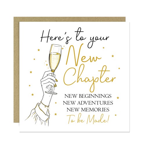 Congratulations New Chapter Greetings Card Leaving New Job Congratulations New Chapter Greetings Card Leaving New Job