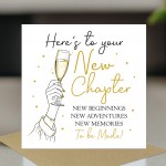 Congratulations New Chapter Greetings Card Leaving New Job Congratulations New Chapter Greetings Card Leaving New Job