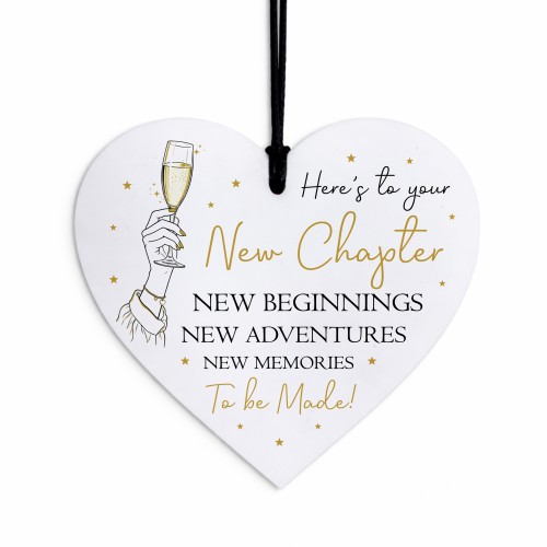 New Chapter Congratulations Hanging Heart - Leaving / New Job New Chapter Congratulations Hanging Heart - Leaving / New Job
