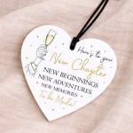 New Chapter Congratulations Hanging Heart - Leaving / New Job New Chapter Congratulations Hanging Heart - Leaving / New Job