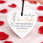 New Chapter Congratulations Hanging Heart - Leaving / New Job New Chapter Congratulations Hanging Heart - Leaving / New Job