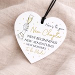 New Chapter Congratulations Hanging Heart - Leaving / New Job New Chapter Congratulations Hanging Heart - Leaving / New Job