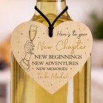 Congratulations Wooden Heart New Chapter Leaving New Job Congratulations Wooden Heart New Chapter Leaving New Job