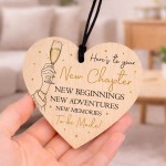 Congratulations Wooden Heart New Chapter Leaving New Job Congratulations Wooden Heart New Chapter Leaving New Job