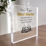New Chapter Freestanding Plaque Congratulations New Job Leaving 
