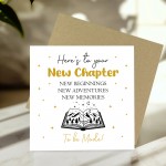 New Chapter Card Congratulations New Job Leaving Retirement New Chapter Card Congratulations New Job Leaving Retirement