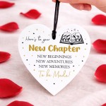 New Chapter White Heart Congratulations New Job Leaving New Chapter White Heart Congratulations New Job Leaving