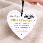 New Chapter White Heart Congratulations New Job Leaving New Chapter White Heart Congratulations New Job Leaving