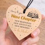 New Chapter Wooden Heart Congratulations New Job Leaving New Chapter Wooden Heart Congratulations New Job Leaving
