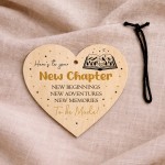 New Chapter Wooden Heart Congratulations New Job Leaving New Chapter Wooden Heart Congratulations New Job Leaving