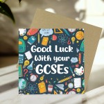 Good Luck Exams Card GCSE Student Encouragement Card Good Luck Exams Card GCSE Student Encouragement Card