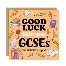 GCSE Good Luck Card with Envelope Exam Good Luck Card Students