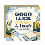 Good Luck A Levels Card Student Exam Encouragement Card Good Luck A Levels Card Student Exam Encouragement Card
