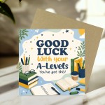 Good Luck A Levels Card Student Exam Encouragement Card Good Luck A Levels Card Student Exam Encouragement Card