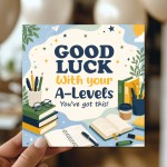 Good Luck A Levels Card Student Exam Encouragement Card Good Luck A Levels Card Student Exam Encouragement Card