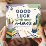 A Levels Encouragement Card Good Luck Exams Card with Envelope A Levels Encouragement Card Good Luck Exams Card with Envelope