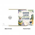 A Levels Encouragement Card Good Luck Exams Card with Envelope A Levels Encouragement Card Good Luck Exams Card with Envelope