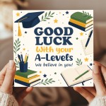 Good Luck With A-levels Card Exam Encouragement Card For Student Good Luck With A-levels Card Exam Encouragement Card For Student