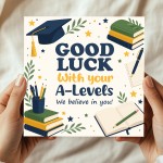 Good Luck With A-levels Card Exam Encouragement Card For Student Good Luck With A-levels Card Exam Encouragement Card For Student