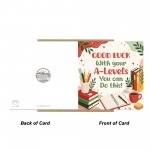 Good Luck A-Level Exams Card A Level Encouragement Cards Good Luck A-Level Exams Card A Level Encouragement Cards
