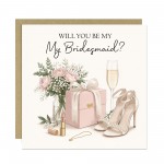 Will You Be My Bridesmaid Card with Envelope Elegant Proposal Will You Be My Bridesmaid Card with Envelope Elegant Proposal