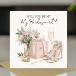 Will You Be My Bridesmaid Card with Envelope Elegant Proposal Will You Be My Bridesmaid Card with Envelope Elegant Proposal
