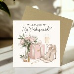 Will You Be My Bridesmaid Card with Envelope Elegant Proposal Will You Be My Bridesmaid Card with Envelope Elegant Proposal