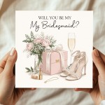 Will You Be My Bridesmaid Card with Envelope Elegant Proposal Will You Be My Bridesmaid Card with Envelope Elegant Proposal