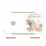 Will You Be My Bridesmaid Card with Envelope Elegant Proposal Will You Be My Bridesmaid Card with Envelope Elegant Proposal