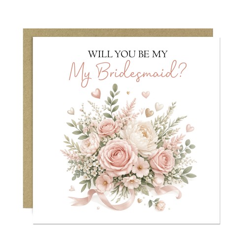 Bridesmaid Proposal Card With Kraft Envelope Be My Bridesmaid Bridesmaid Proposal Card With Kraft Envelope Be My Bridesmaid