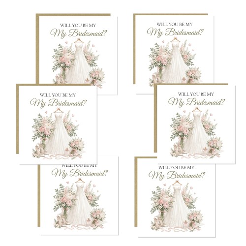 Bridesmaid Proposal Cards Set of 6 wiWill You Be My Bridesmaid Proposal Cards Set of 6 wiWill You Be My