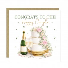 Card for Bride and Groom Congratulations To The Happy Couple