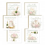 Set of 6 Wedding Congratulations Cards with Envelopes Luxury Set of 6 Wedding Congratulations Cards with Envelopes Luxury
