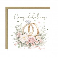 Congratulations Card For Mr And Mrs With Kraft Envelope Card