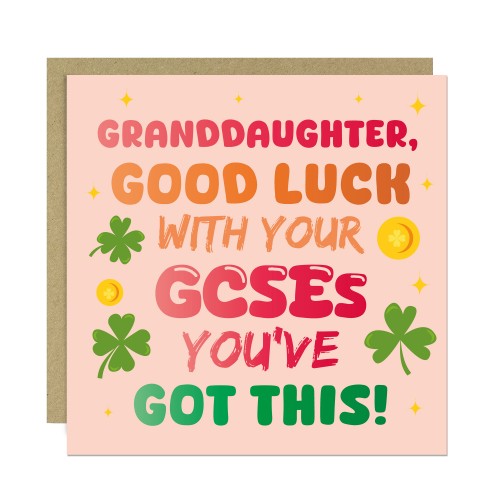 Good Luck GCSEs Card For Granddaughter You've Got This Card