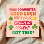 Good Luck GCSEs Card For Granddaughter You've Got This Card
