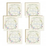 Wedding Day Thank You Cards For Friends and Family Pack of 6