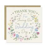 Wedding Day Thank You Cards For Friends and Family Pack of 6