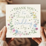 Wedding Day Thank You Cards For Friends and Family Pack of 6